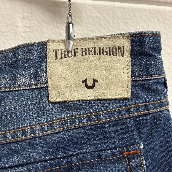True Religion Emma Mid Rise Bermuda Shorts Size 27 NEW - Picture 6 of 12